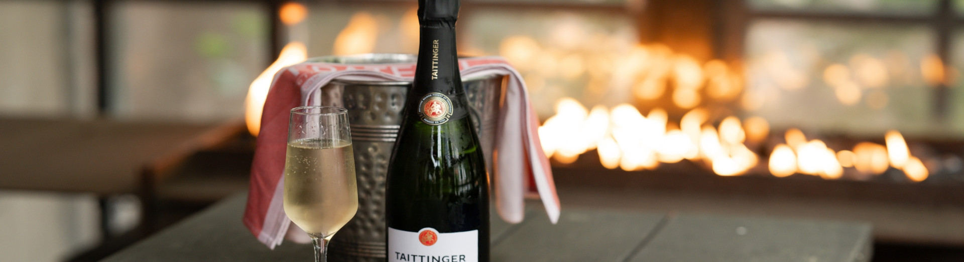 Bottle of Bubbly on the Terrace