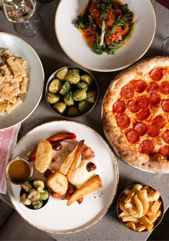 Traditional Turkey or tasty favourites from Fratelli Belfasts Festive Menu